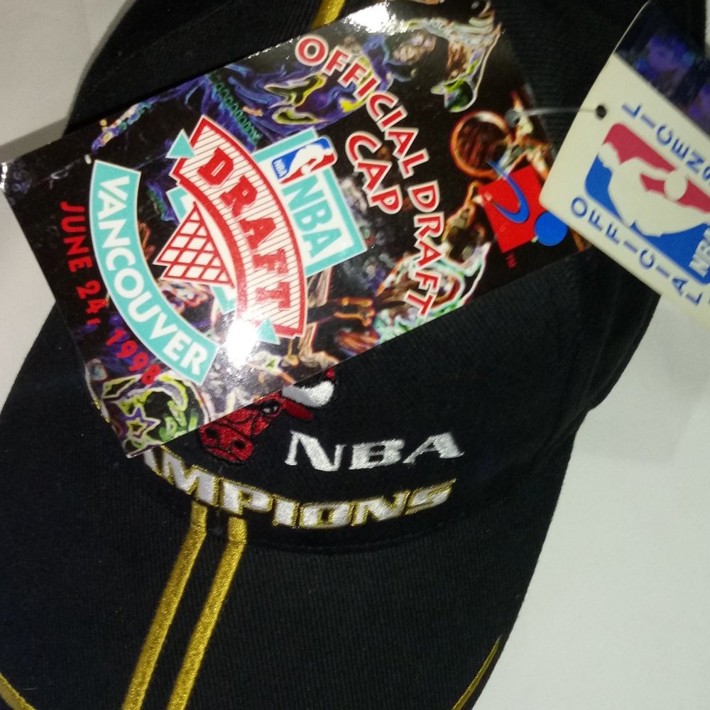 NBA 1998 CHAMPIONS CAP OFFICIAL DRAFT CAP - Picture 3 of 9